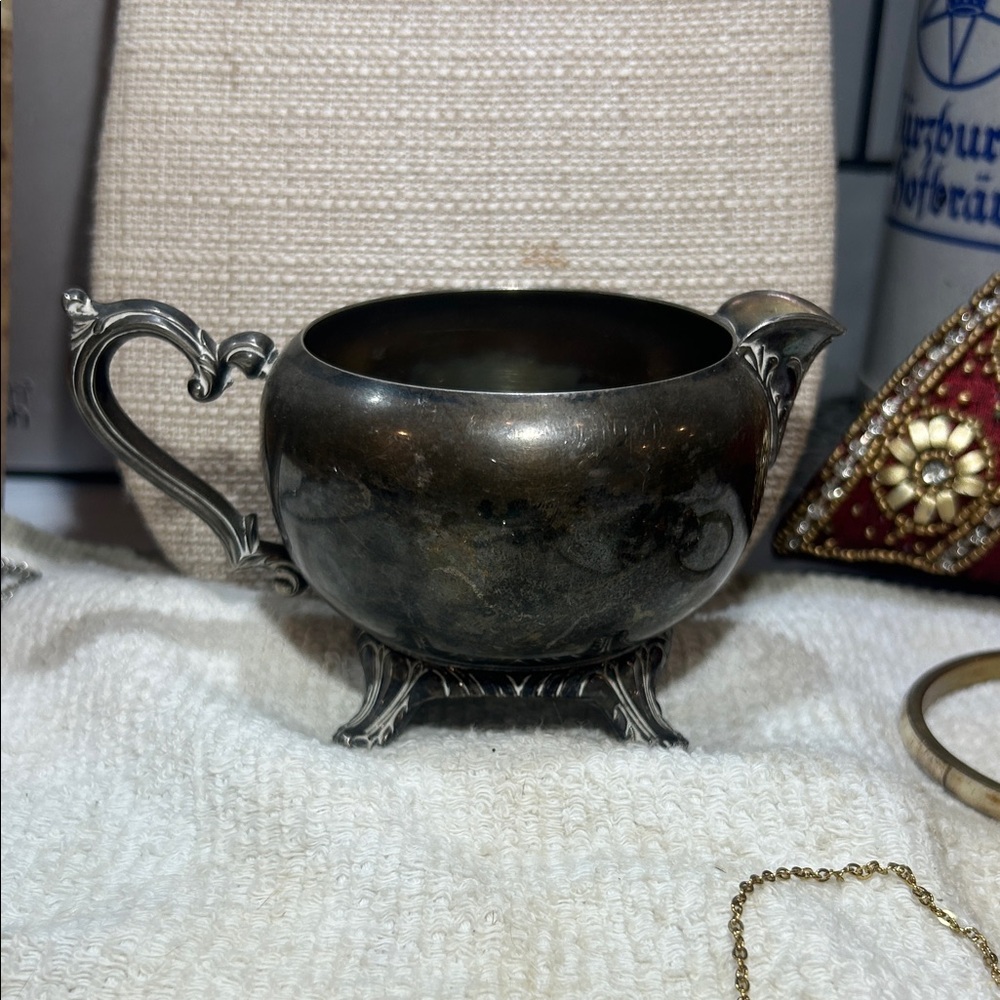 Vintage Silver Plated Creamer Pitcher